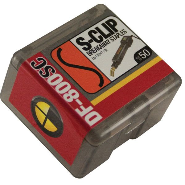 Dent Fix Equipment DF-800SC50 Breakaway Staple S-Clip, Stainless Steel, Use With: DF-400BR, DF-800BR — view 2