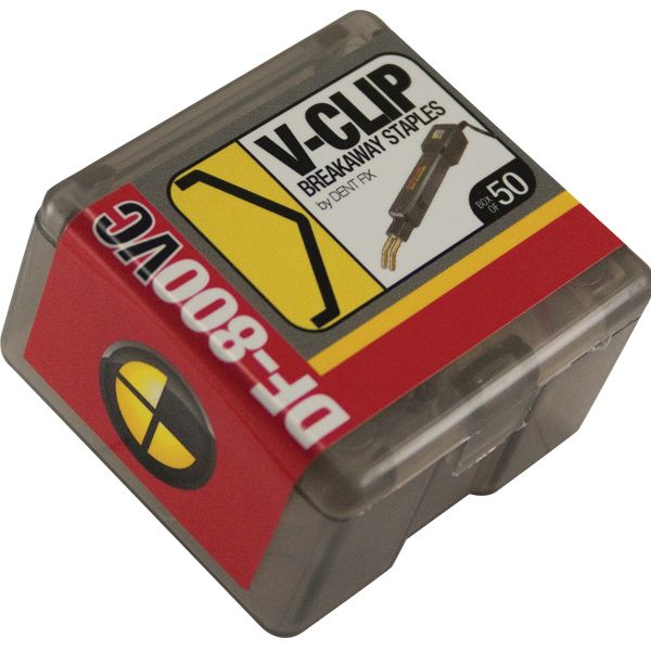 V‑Clip Breakaway Staple Stainless Steel DF800VC‑50 Pack of 50