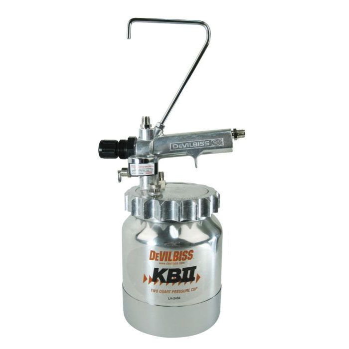 KB-555 Single Regulation Pressure Cup with 2 qt Tank and five disposable E-Z Liners