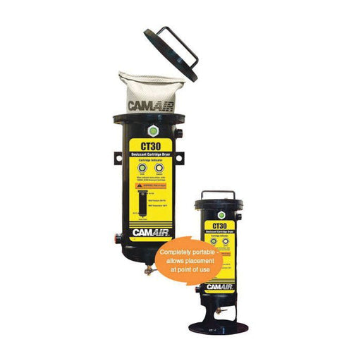 DeVilbiss CAMAIR 130500 CT30 Wall Mount Desiccant Air Dryer, 1/2 in FNPT Inlet x 1/2 in FNPT Outlet,