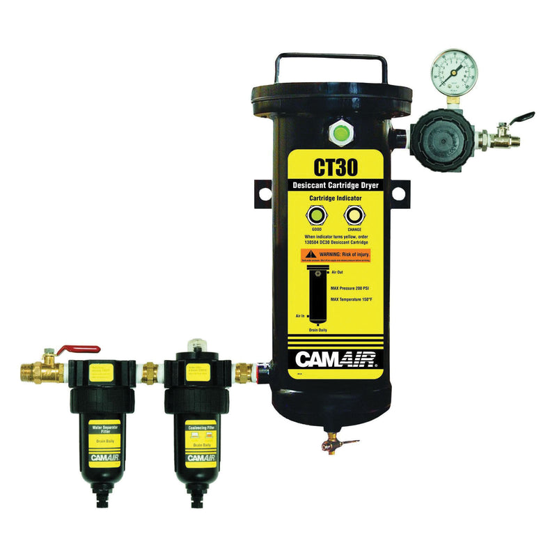 DeVilbiss CAMAIR 130522 5-Stage Desiccant Filter System, 1/2 in FNPT Outlet Port, 30 cfm, 0.01 micro