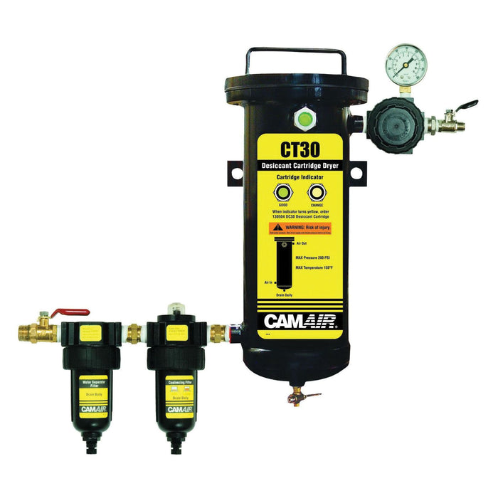 DeVilbiss CAMAIR 130522 5-Stage Desiccant Filter System, 1/2 in FNPT Outlet Port, 30 cfm, 0.01 micro