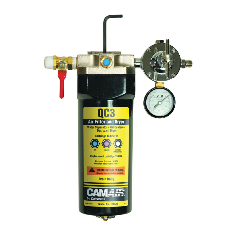 130525 Light Duty Desiccant Filter with 1/2 in Inlet and 1/4 in Outlet