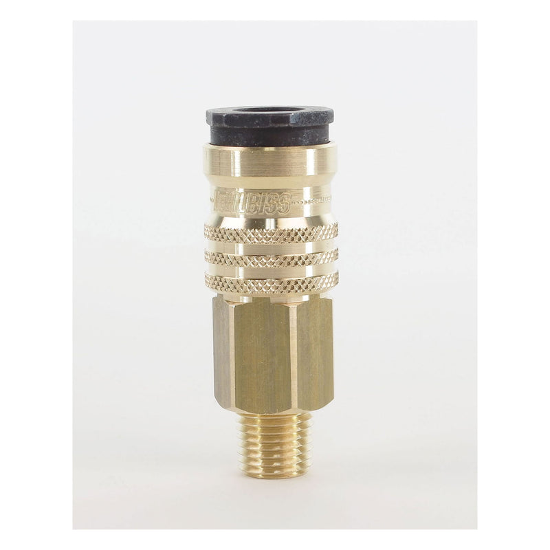 240147 Quick Disconnect Coupler, 1/4 in, MNPT, Steel, Natural