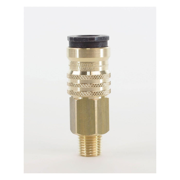 DeVilbiss 240147 Quick Disconnect Coupler, 1/4 in, MNPT, Steel, Natural
