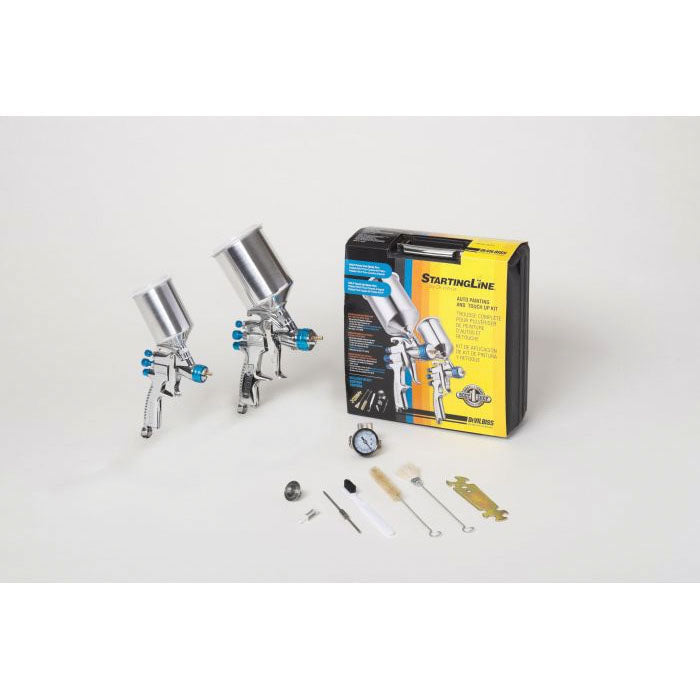 DeVilbiss StartingLine 802342 HVLP Automotive Painting and Touch Up Kit, HVLP Automotive