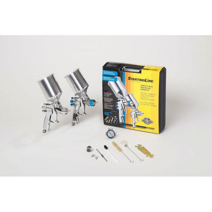 DeVilbiss StartingLine 802343 HVLP Automotive Painting and Touch Up Kit, HVLP Automotive