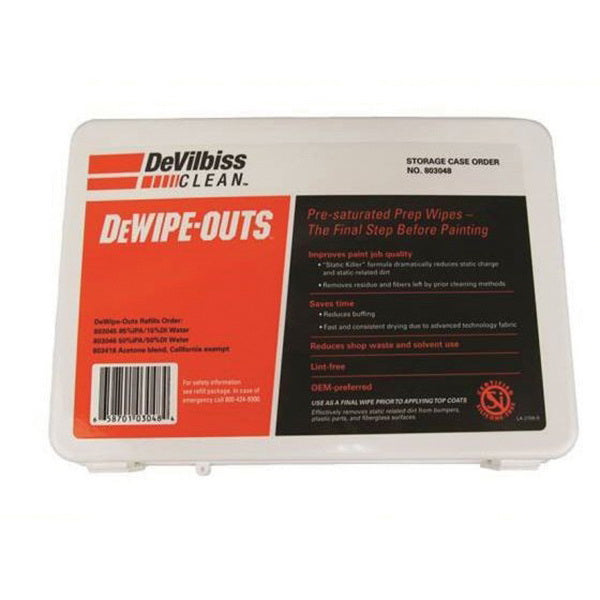 DeVilbiss DeWipe-Outs 803048 Refill Case, Pack Packing