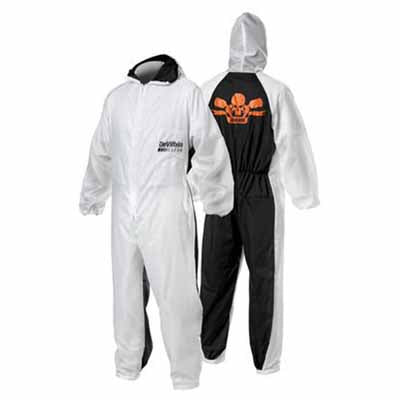 Reusable Coverall 803598 X-Large White Nylon Front Cotton Back Elastic Waist