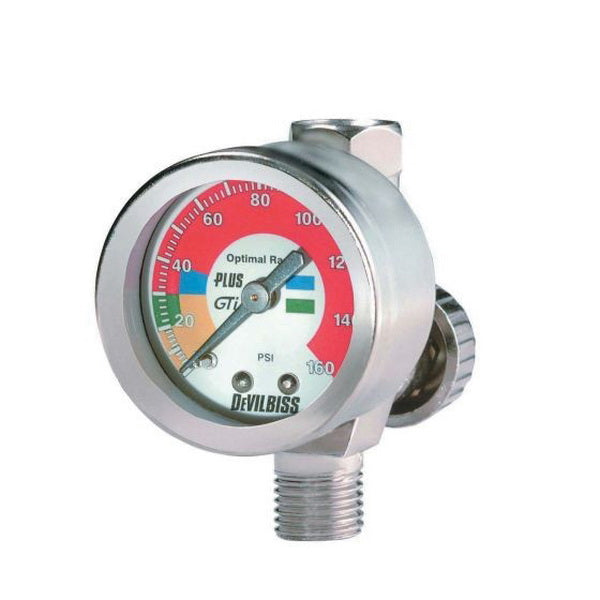 DeVilbiss HAV-511 High Output Air Adjusting Valve with Gauge, 1/4 in MNPT Inlet x 1/4 in FNPT Outlet