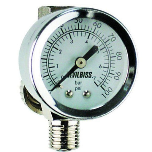 DeVilbiss HAV-512 High Output Air Adjusting Valve with Gauge, 1/4 in MNPT inlet x 1/4 in FNPT Outlet
