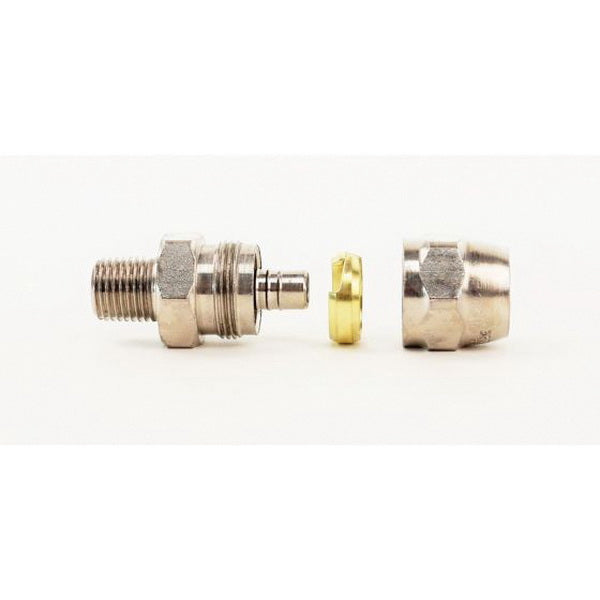 DeVilbiss P-HC-4527 Reusable Straight Hose Connector, 1/4 in FNPS