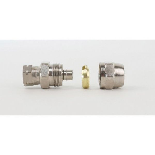 DeVilbiss P-HC-4528 Reusable Straight Hose Connector, 1/4 in FNPS