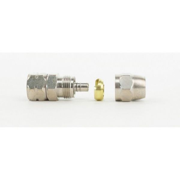 DeVilbiss P-HC-4543 Reusable Straight Hose Connector, 3/8 in FNPS
