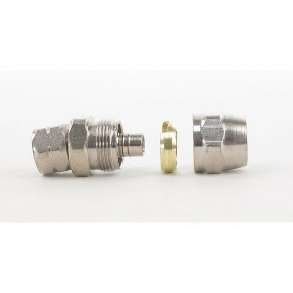DeVilbiss P-HC-4548 Reusable Straight Hose Connector, 3/8 in FNPS