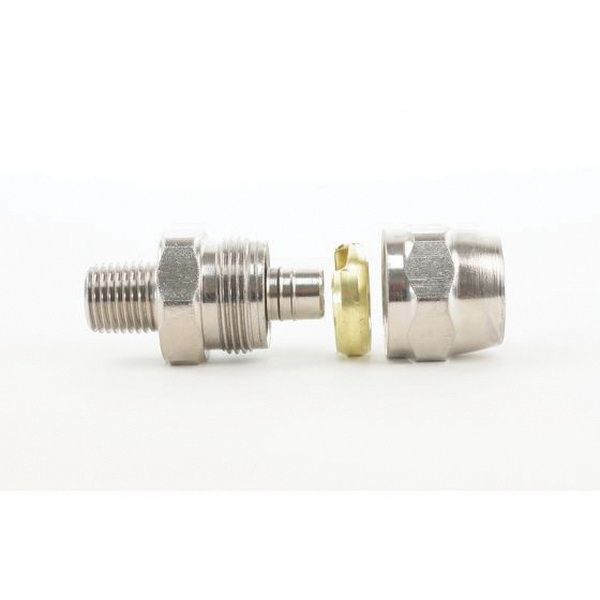 DeVilbiss P-HC-4955 Reusable Straight Hose Connector, 1/4 in MNPT