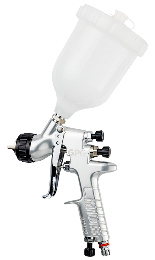 DeVilbiss 905012 Gravity Feed Spray Gun with Cup, 1.3, 1.5, 1.8 mm Nozzle