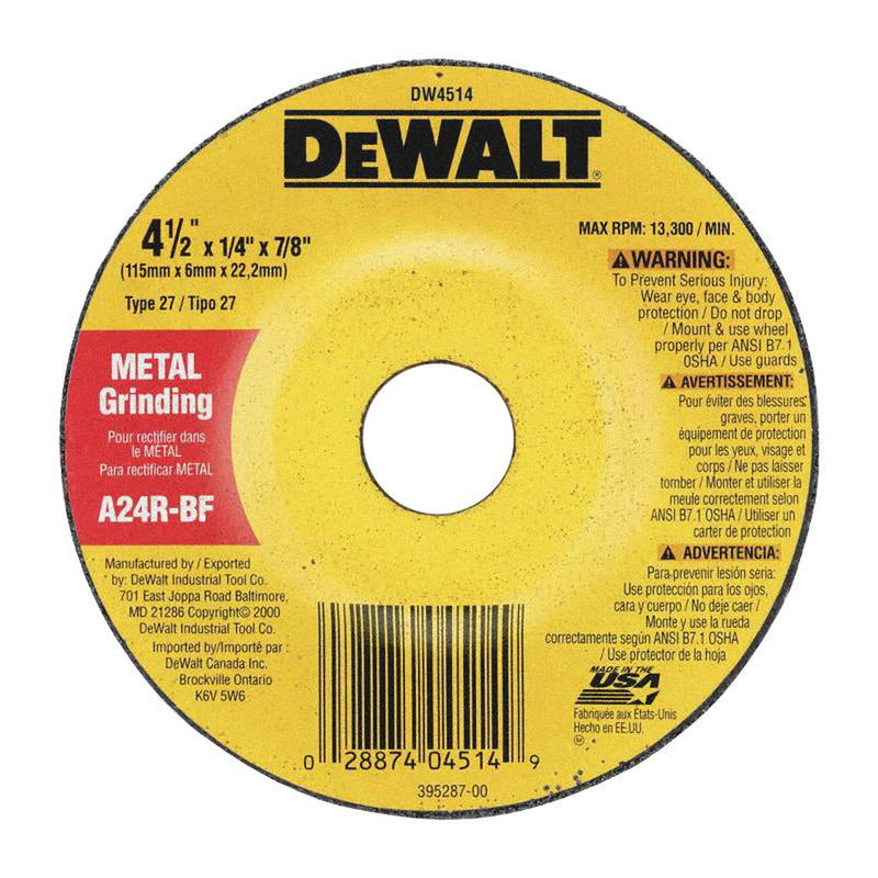 4-1/2X1/4 Metal Gp (Blk)