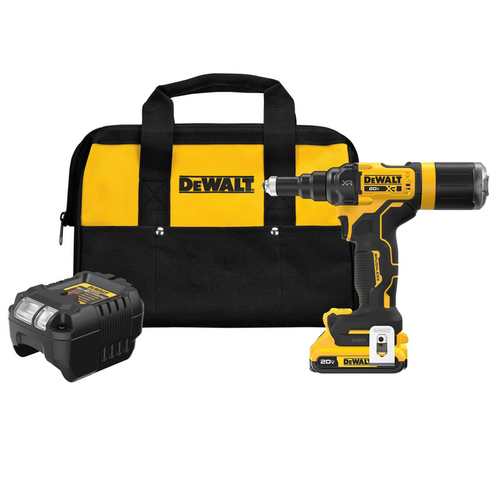 DeWALT MAX* XR Brushless Cordless 3/16" Rivet Tool Kit