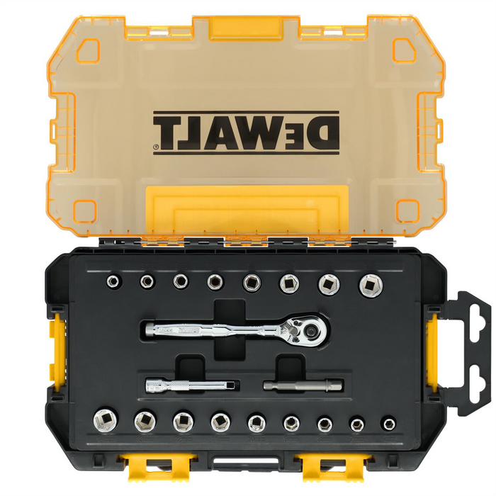 DeWALT TOUGH BOX 1/4 in. Drive Mechanics Tool Set - 20 Piece