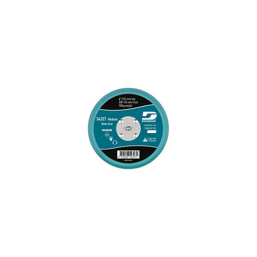 Dynabrade 54327 Non-Vacuum Short Nap Disc Backing Pad, 6 in Dia, 5/16-24 Arbor/Shank, Urethane, Hook