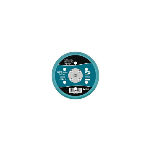 Dynabrade 54328 Vacuum Short Nap Disc Backing Pad, 6 in Dia, 5/16-24 Arbor/Shank, Urethane, Hook Att