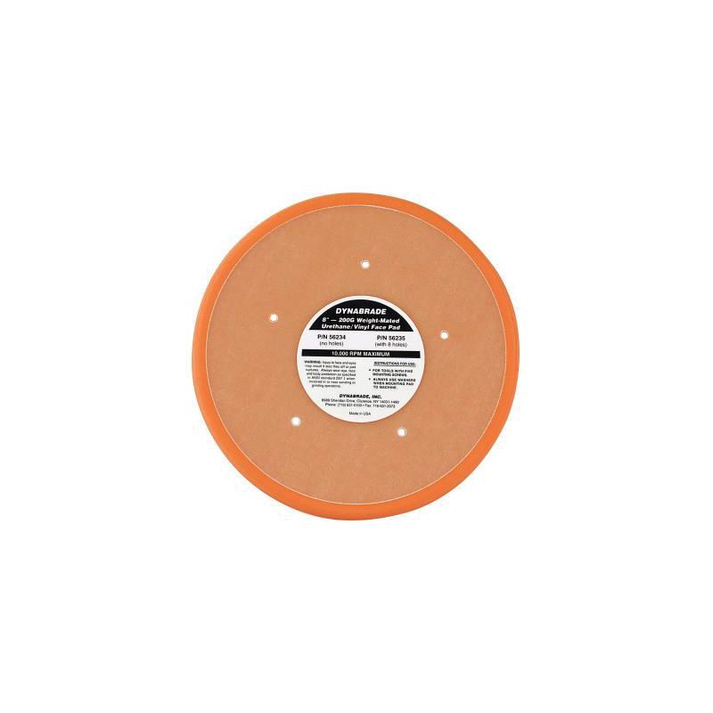 56234 Non-Vacuum Disc Backing Pad, 8 in Diameter, PSA Attachment, 5 Holes