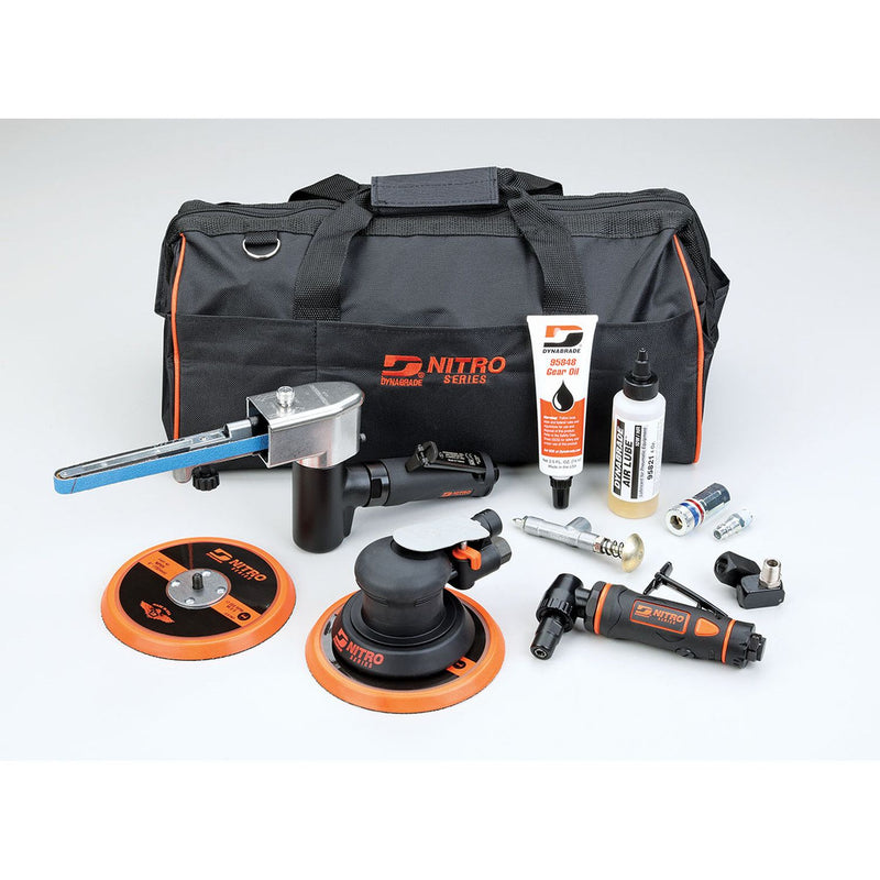 Dynabrade Nitro Series Starter Kit - NF1, DGR31 (1/4"), NS6H, Back-Up Pad and Accessories — view 2