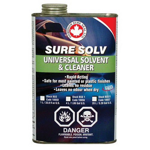 SURE SEAL 10050 Universal Solvent and Cleaner, 454 g Can, Aerosol — Clear