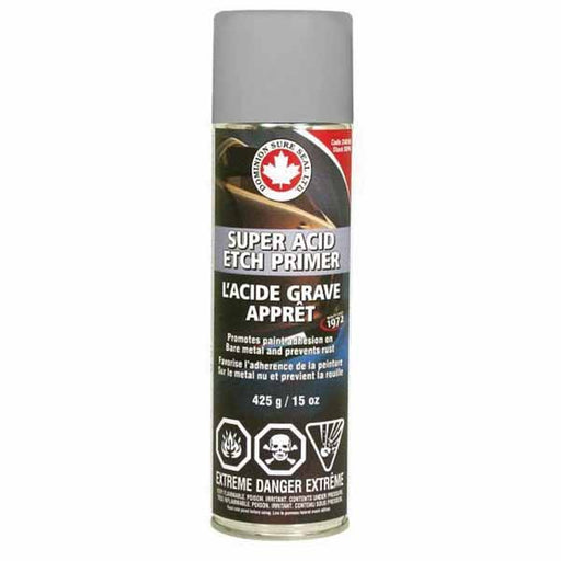 Dominion Sure Seal SURE SEAL 24010 Super Acid Etch Primer, 425 g Aerosol Can, Gray