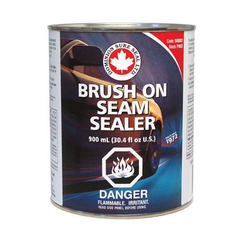 Dominion Sure Seal SURE SEAL 500001 Brush-On Seam Sealer, 900 mL Can, Dark Gray, Liquid, 4 to 8 hr C