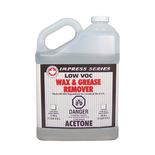 LVAPC Low VOC Wax and Grease Remover - 1 gal clear can, cuts wax, silicone and