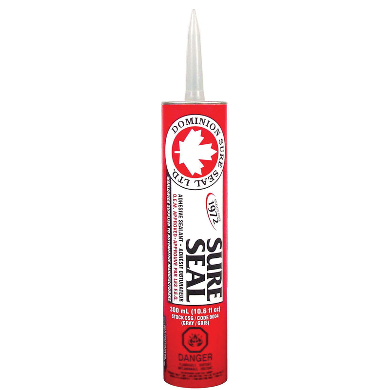 Dominion Sure Seal SURE SEAL 9004 All-Purpose Sure Seal Adhesive Sealant, 300 mL Cartridge, Gray, Li