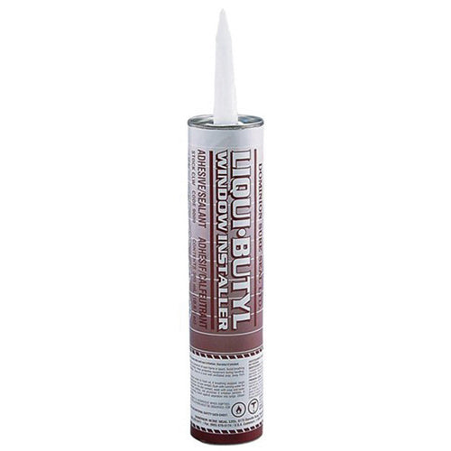 Dominion Sure Seal SURE SEAL 9009 Liquid Butyl Sealer, 300 mL Cartridge, Black, Liquid, 24 hr Curing