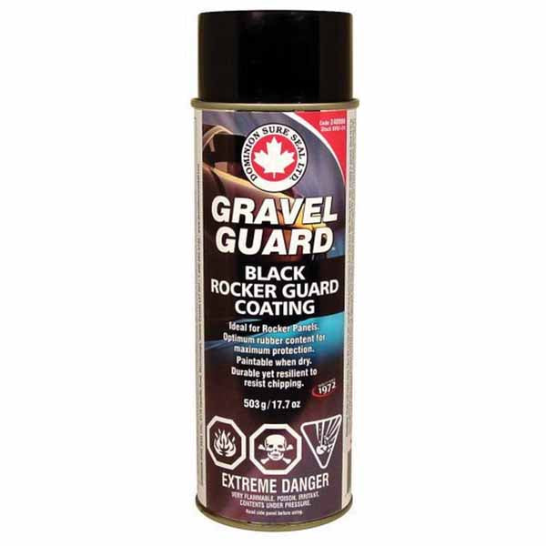 Dominion Sure Seal SURE SEAL SVG124US Gravel Guard, 503 g Can, Black, Aerosol, Coarse Texture