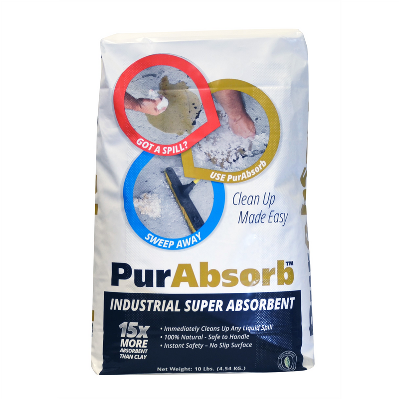PA20-10 PurAbsorb 10 Pound Absorbent Bag, Natural Cellulose