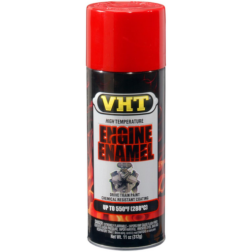 Dupli-Color Engine Enamel SP121 High Temperature Paint, 11 oz, Universal Bright Red, 30 min Touch Cu