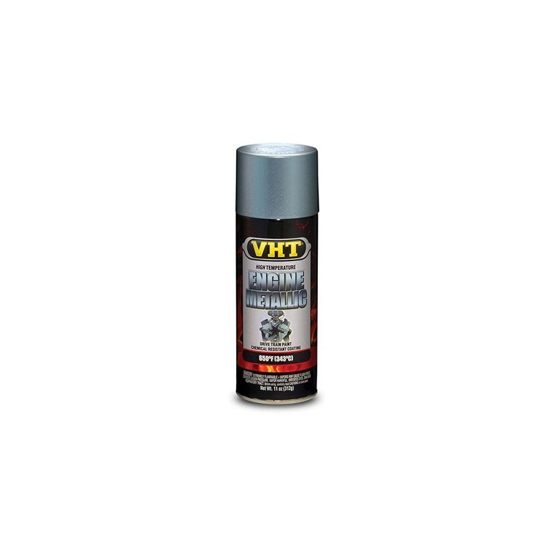 VHT SP403 High Temperature Engine Enamel Spray Paint, Metallic Titanium Silver Blue, 11 oz