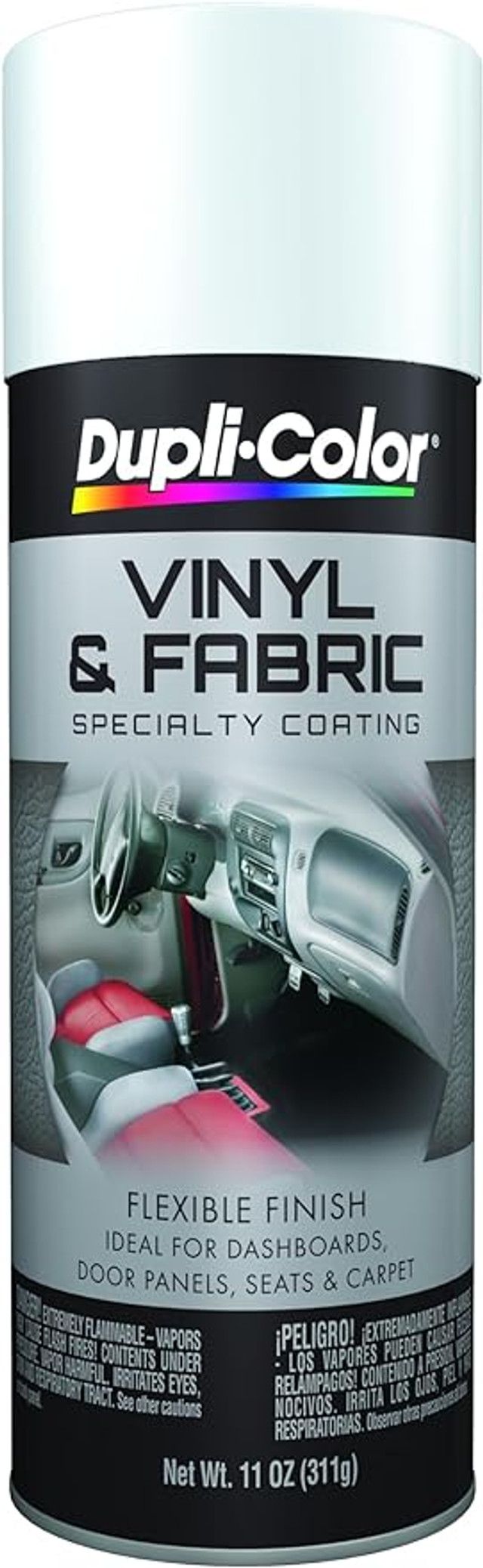 Dupli-Color Vinyl And Fabric Coating, Flat Black, 11 Oz