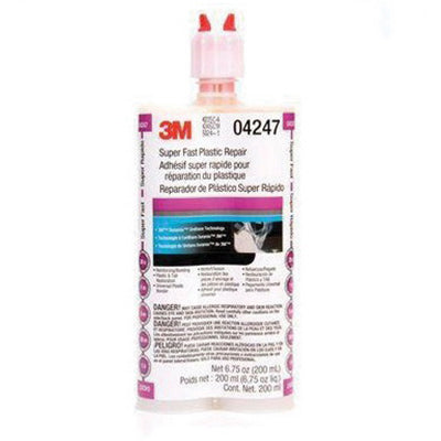 3M Duramix 4247 Super Fast Plastic Repair 200 mL Clear Duo-Pak Viscous Adhesive for Rapid Bumper