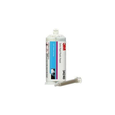 Duramix 34240 Semi-Rigid Plastic Repair 50 mL Clear/Black Cartridge, 2-Part Urethane Adhesive