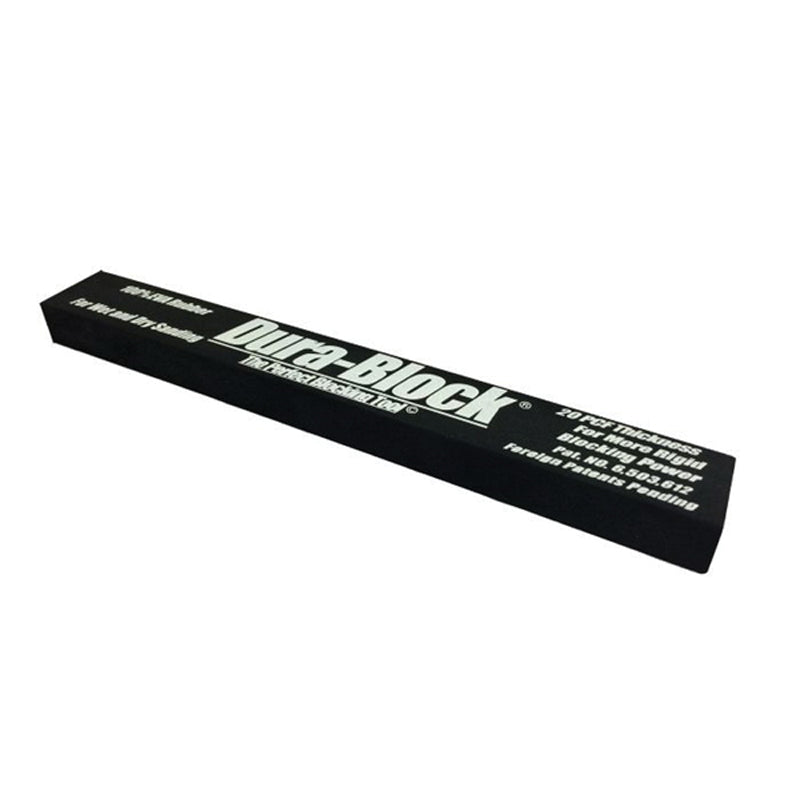 Dura-Block AF4400 Standard Sanding Block, 1-3/8 in W x 11 in L, 3/4 in THK, PSA Attachment — Black