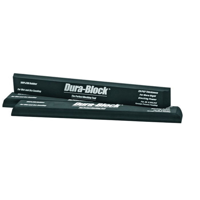 Dura-Block AF4409 Long Sanding Block, 2-5/8 in W x 24 in L, 1-3/8 in THK, PSA Attachment — Black