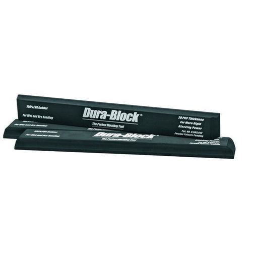 Dura-Block AF4409 Long Sanding Block, 2-5/8 in W x 24 in L, 1-3/8 in THK, PSA Attachment — Black