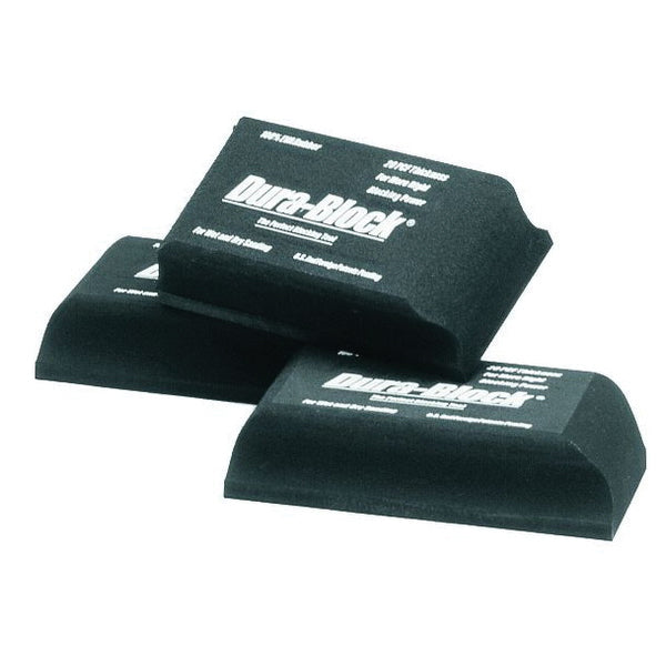 Dura-Block AF4412 1/3 Radius Sanding Block, 2-3/4 in W x 5-1/2 in L, 1-3/4 in THK, PSA Attachment