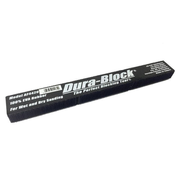 Dura-Block AF4420 Standard Sanding Block, 1-3/8 in W x 11 in L, 3/4 in THK, Hook and Loop Attachment