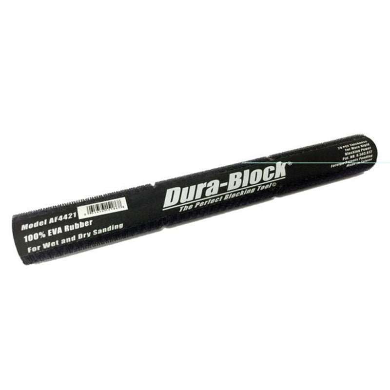Dura-Block AF4421 Sanding Block, 11 in L, 1-1/4 in THK, Hook and Loop Attachment — Black