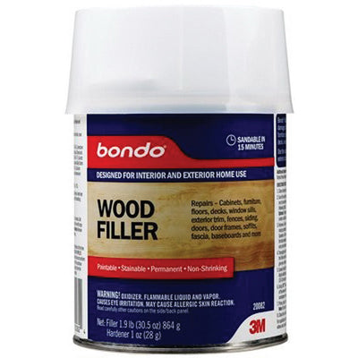 Bondo 20082 Wood Filler, 1 qt Brown Liquid, Part 20082