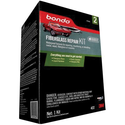 Dynatron Bondo 422 Fiberglass Resin Repair Kit, 0.9 qt Can, Clear, Liquid