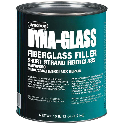 Dynatron Dyna-Glass 464 Short Strand Fiberglass Reinforced Body Filler, 1 gal Can, Green, Liquid/Pas